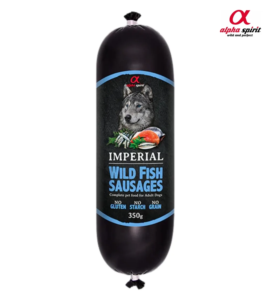 Alpha Spirit Wild Fish Sausages 350 gm