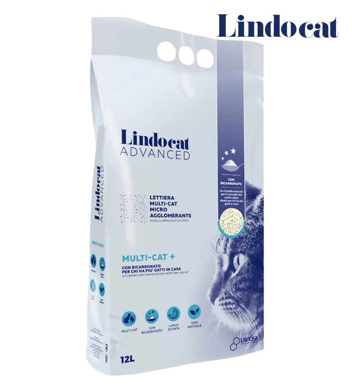 Lindocat Advanced Multi-Cat + Clumping Cat Litter 12 L