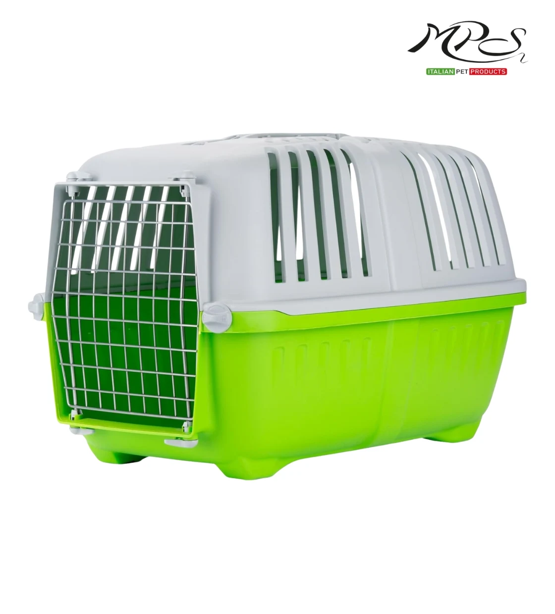 MPS2 Pratiko 2 Green Medium Metal Pet Carrier