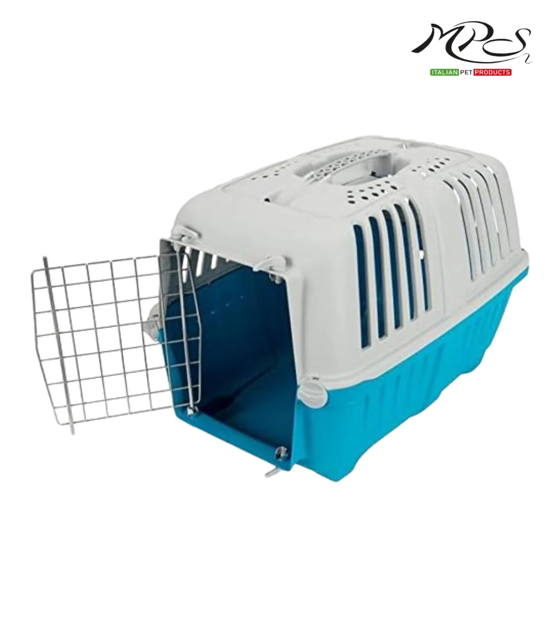 MPS2 Pratiko 1 Baby Blue Small Metal Pet Carrier
