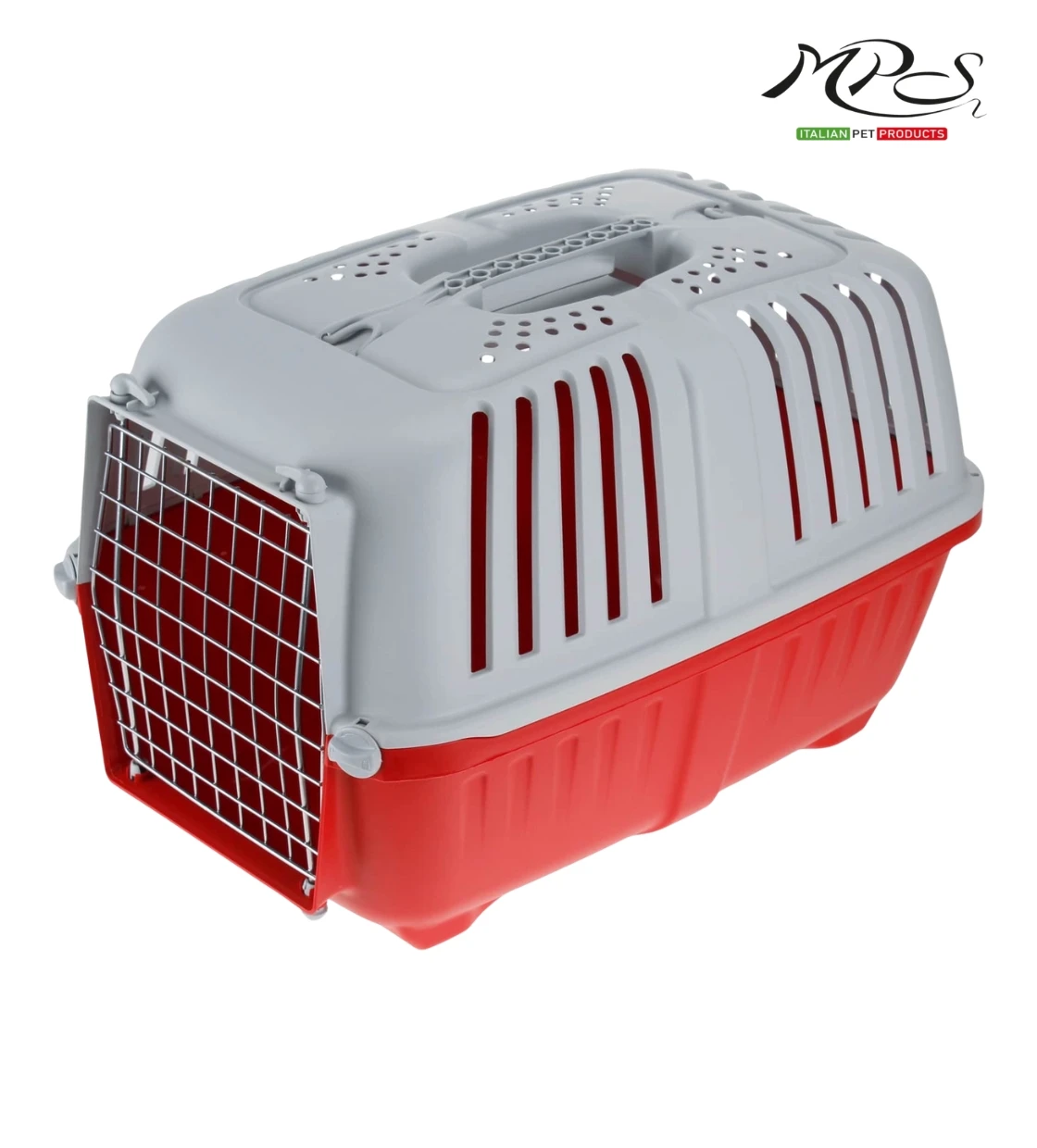 MPS2 Pratiko 2 Red Medium Metal Pet Carrier