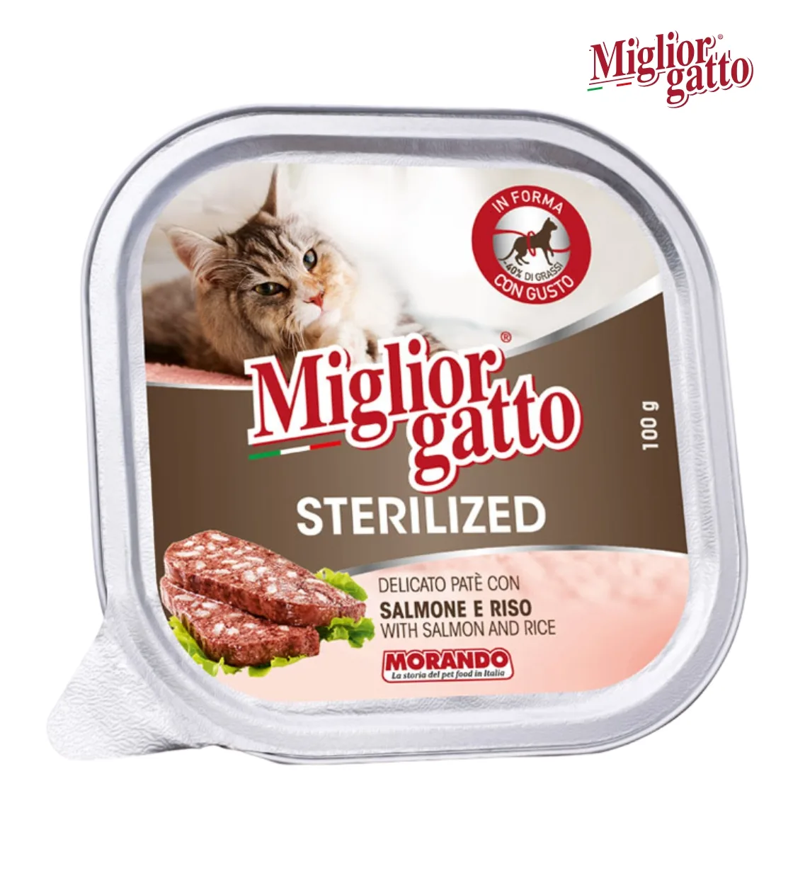Miglior Gatto Salmon and Rice Pate Cat Wet Food 100 gm