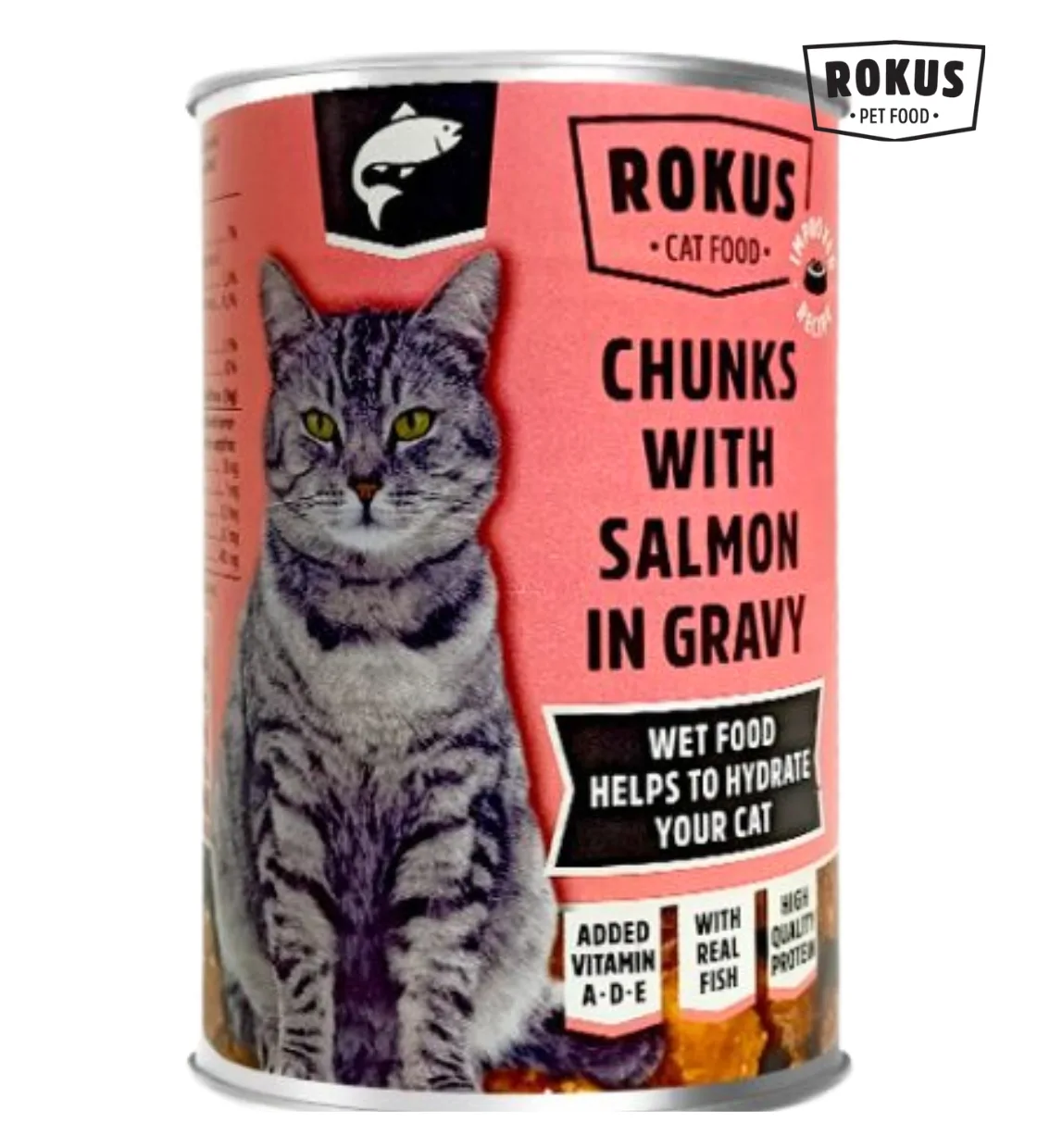 Rokus Salmon Chunks in Gravy Cat Wet Food 415 gm