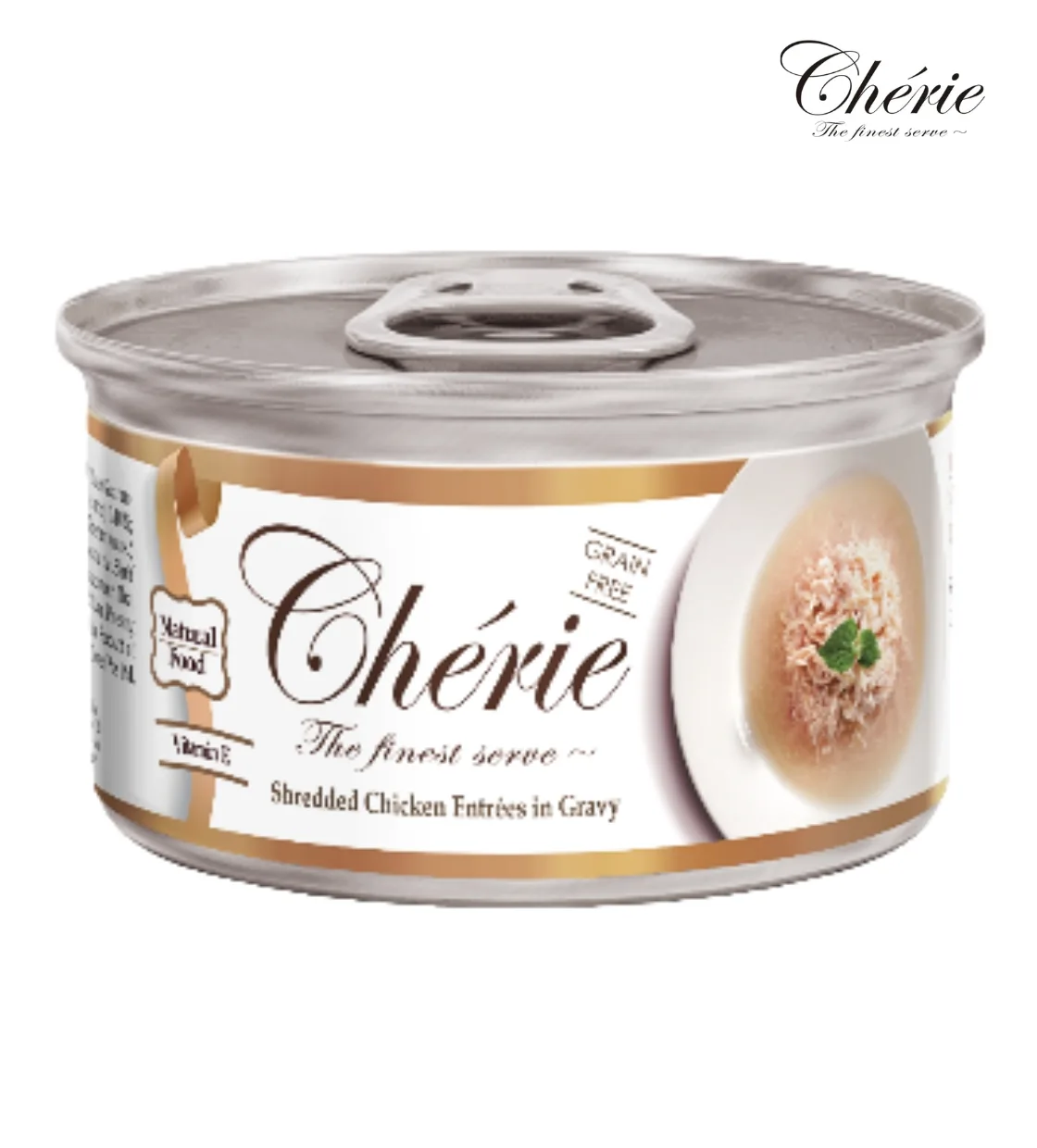 Cherie Chicken Entrees in Gravy Sherdded Cat Wet Food 80 gm