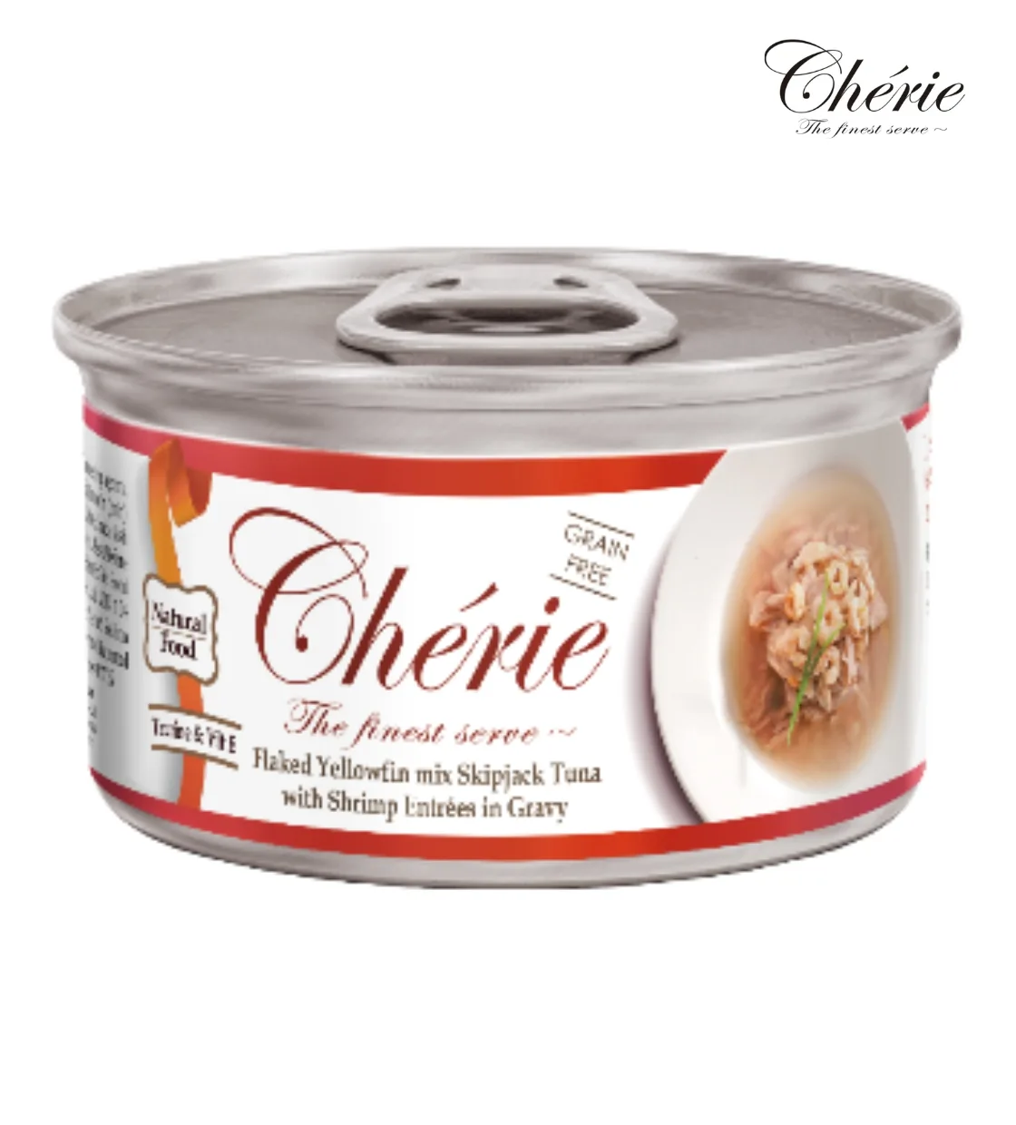 Cherie Tuna with Shrimp in Gravy  Cat Wet Food 80 gm