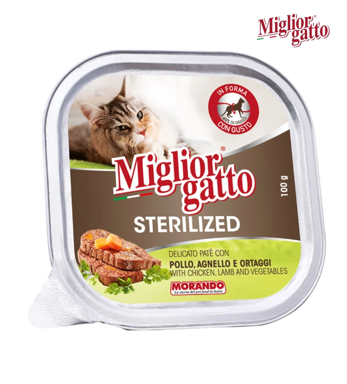 Miglior Gatto Chicken, Lamb and Vegetables Pate Cat Wet Food 100 gm