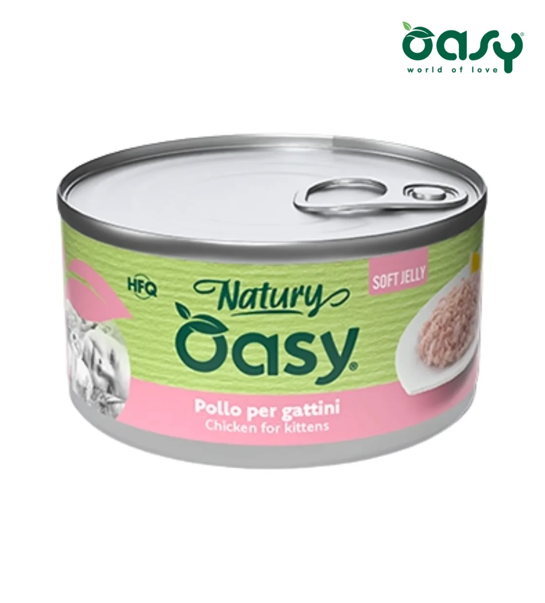 Oasy Natury Chicken Soft in Jelly Kitten Wet Food 85 gm
