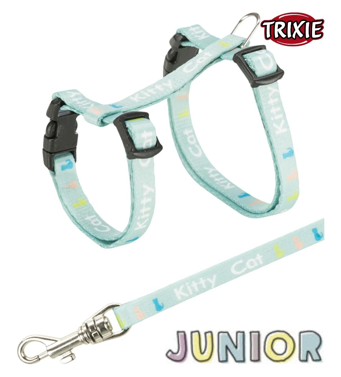 Trixe Junior Cat Harness with leash Light Green
