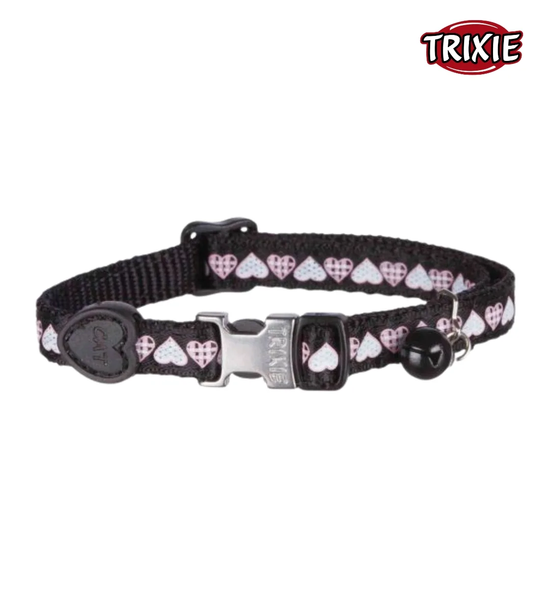 Trixie Heart Design with Black Cat Collar