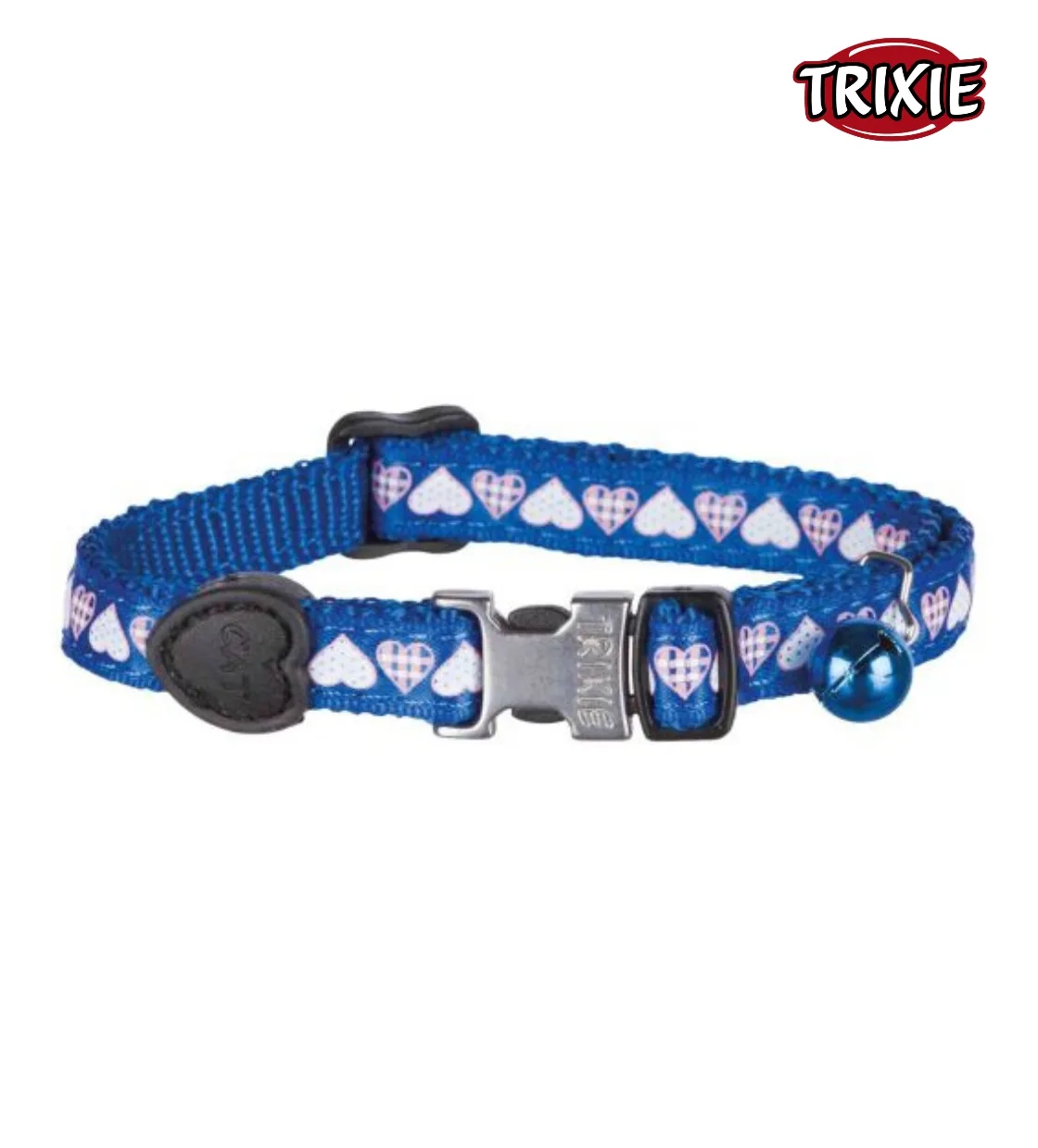 Trixie Heart Design with Blue Cat Collar
