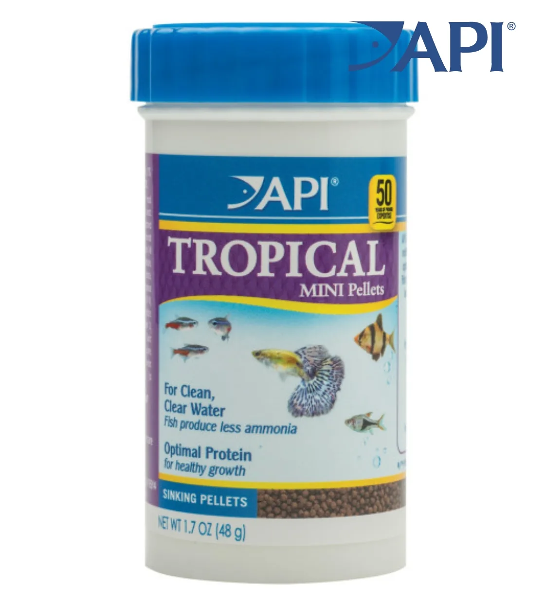 API Mini Pellets Tropical Fish Food 48 gm