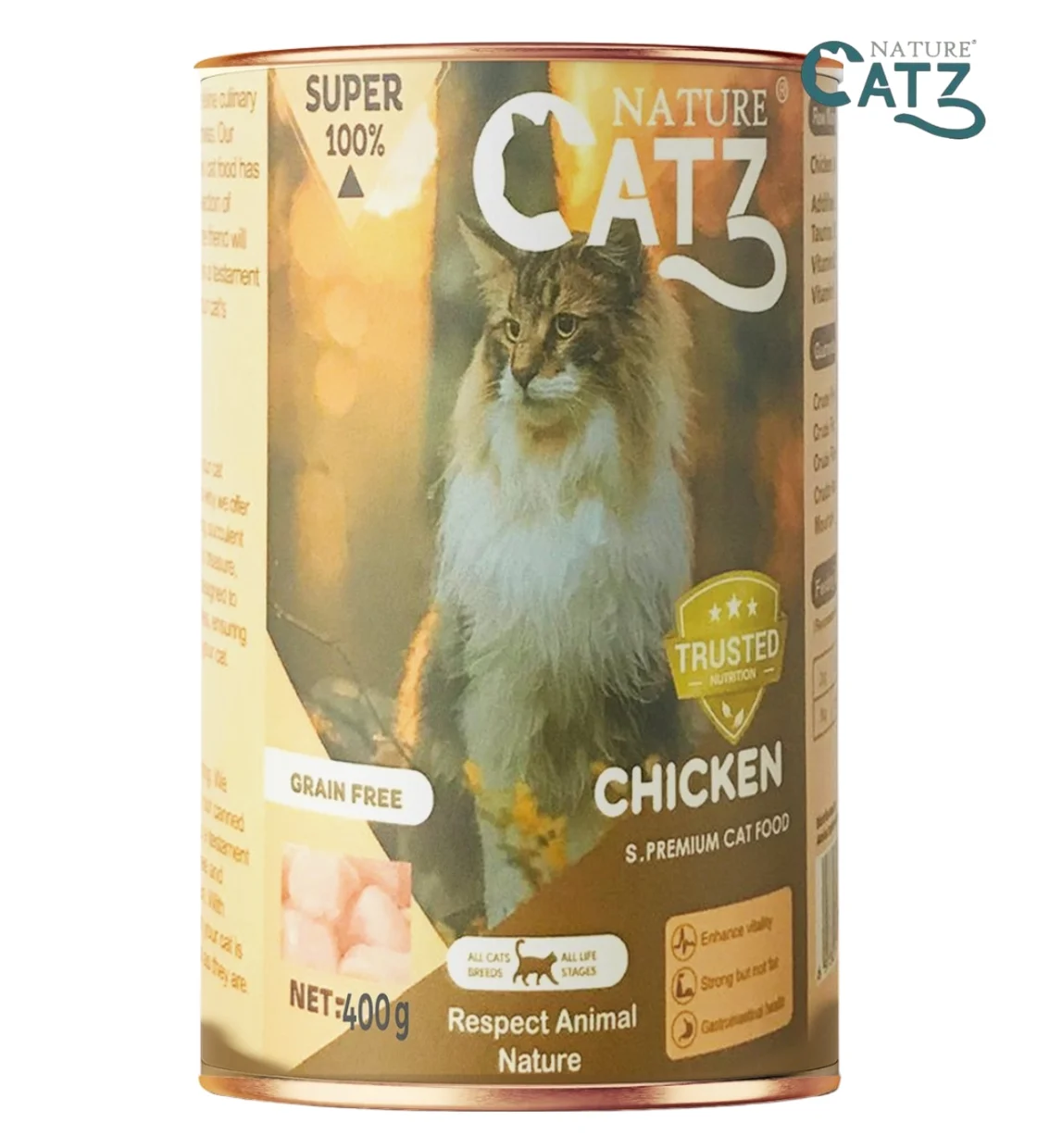 Nature Catz Chicken Pate Cat Wet Food 375 gm