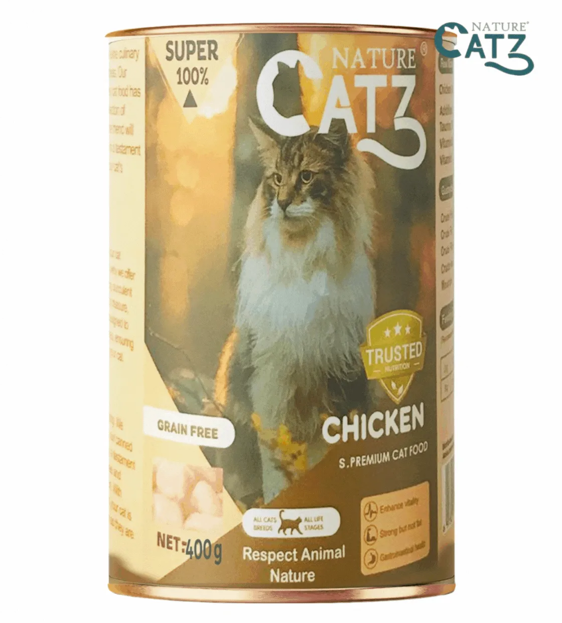 Nature Catz Chicken Pate Cat Wet Food 375 gm x 24 pcs