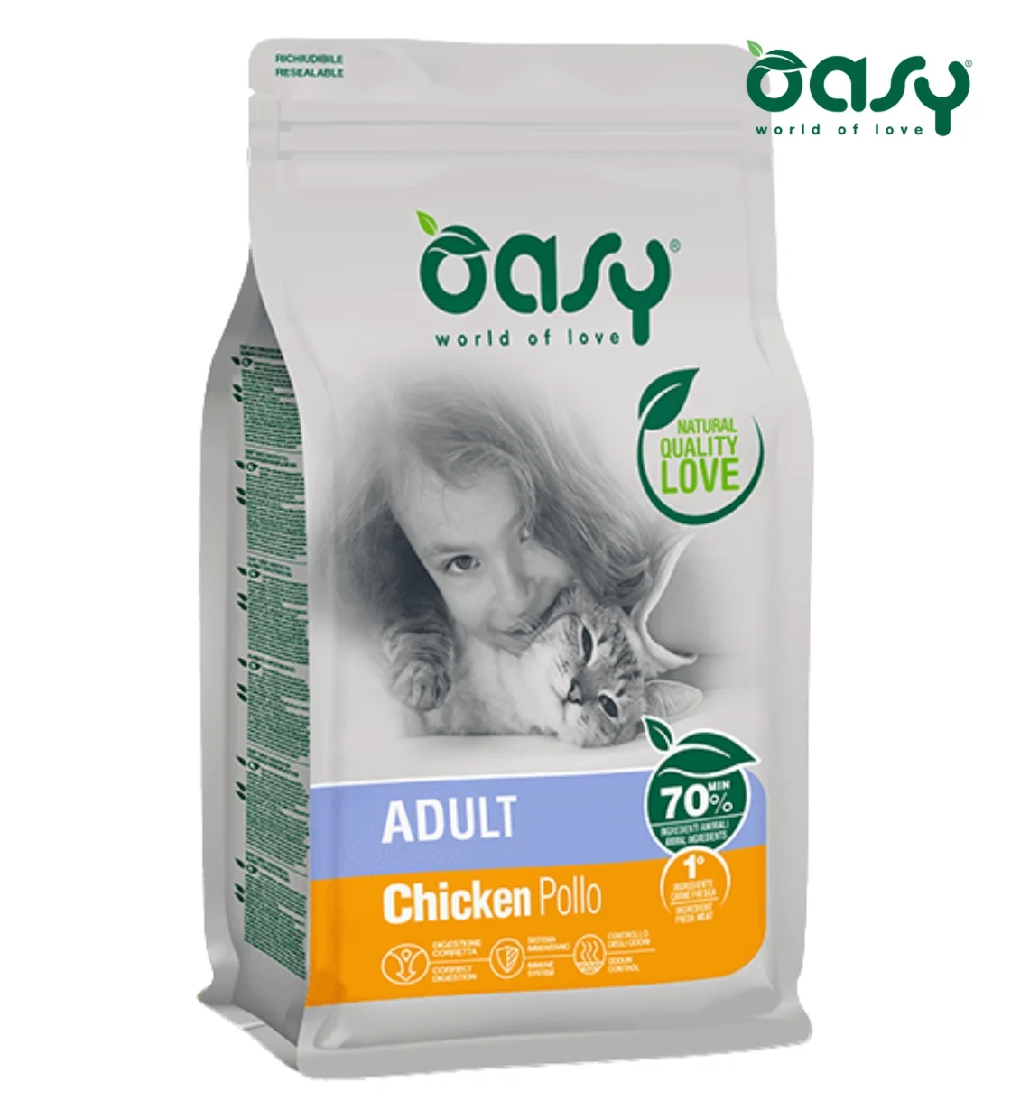 Oasy Chicken Cat Dry Food 7.5 kg
