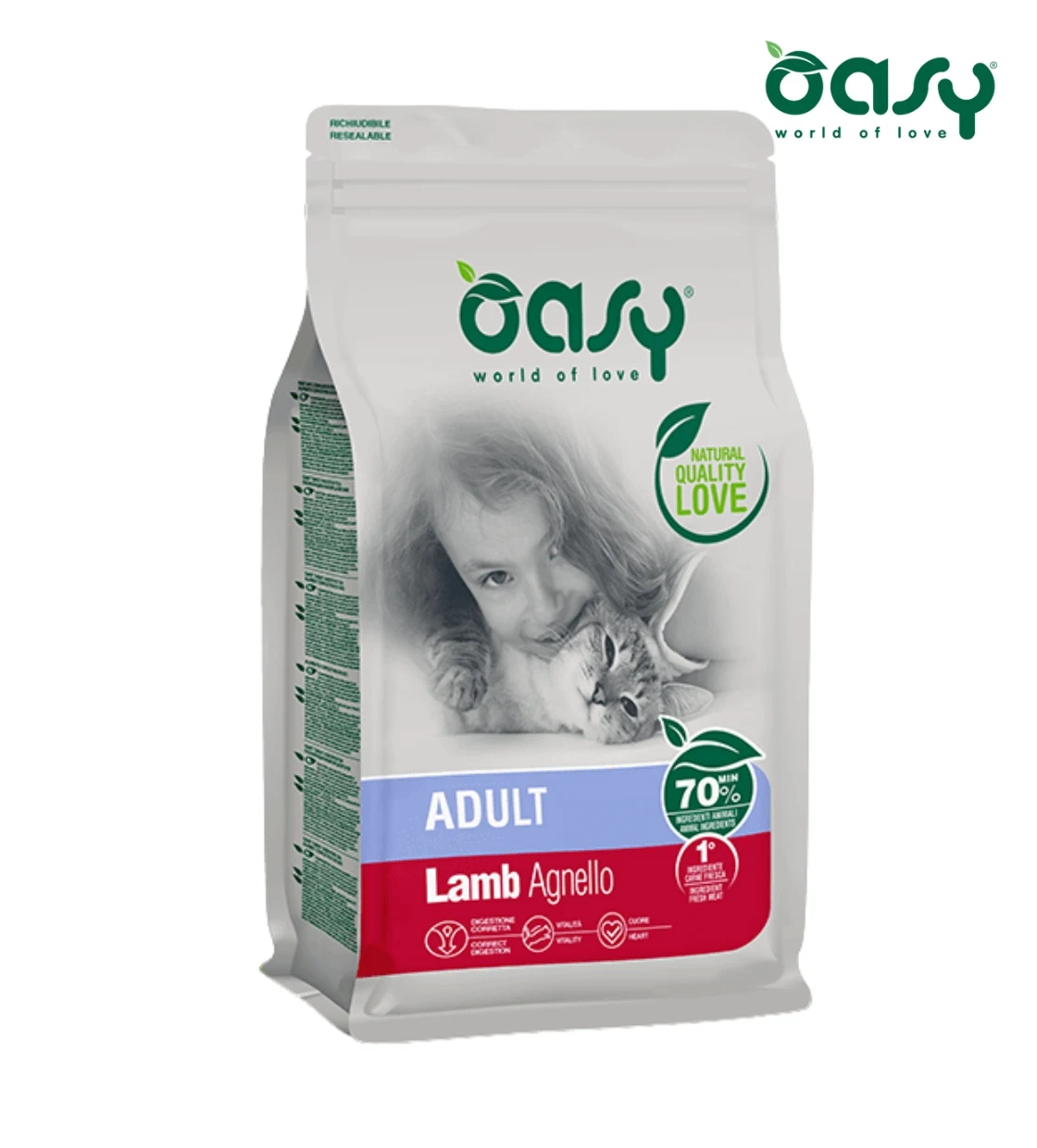Oasy Lamb Cat Dry Food 1.5 kg