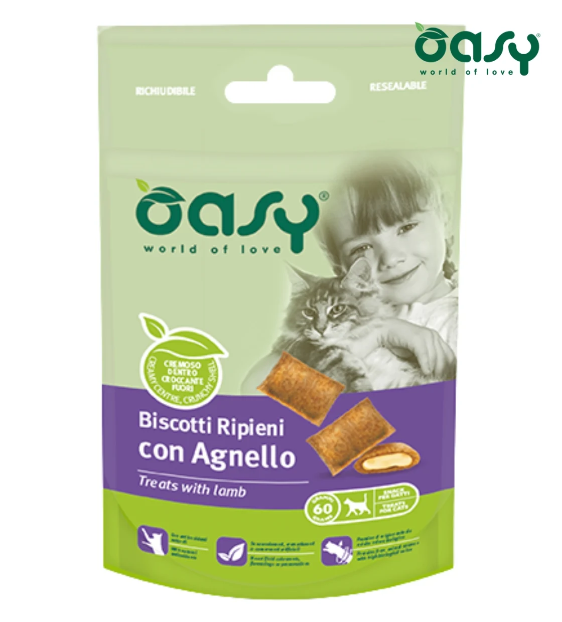 Oasy Lamb Cat Treats 60 gm