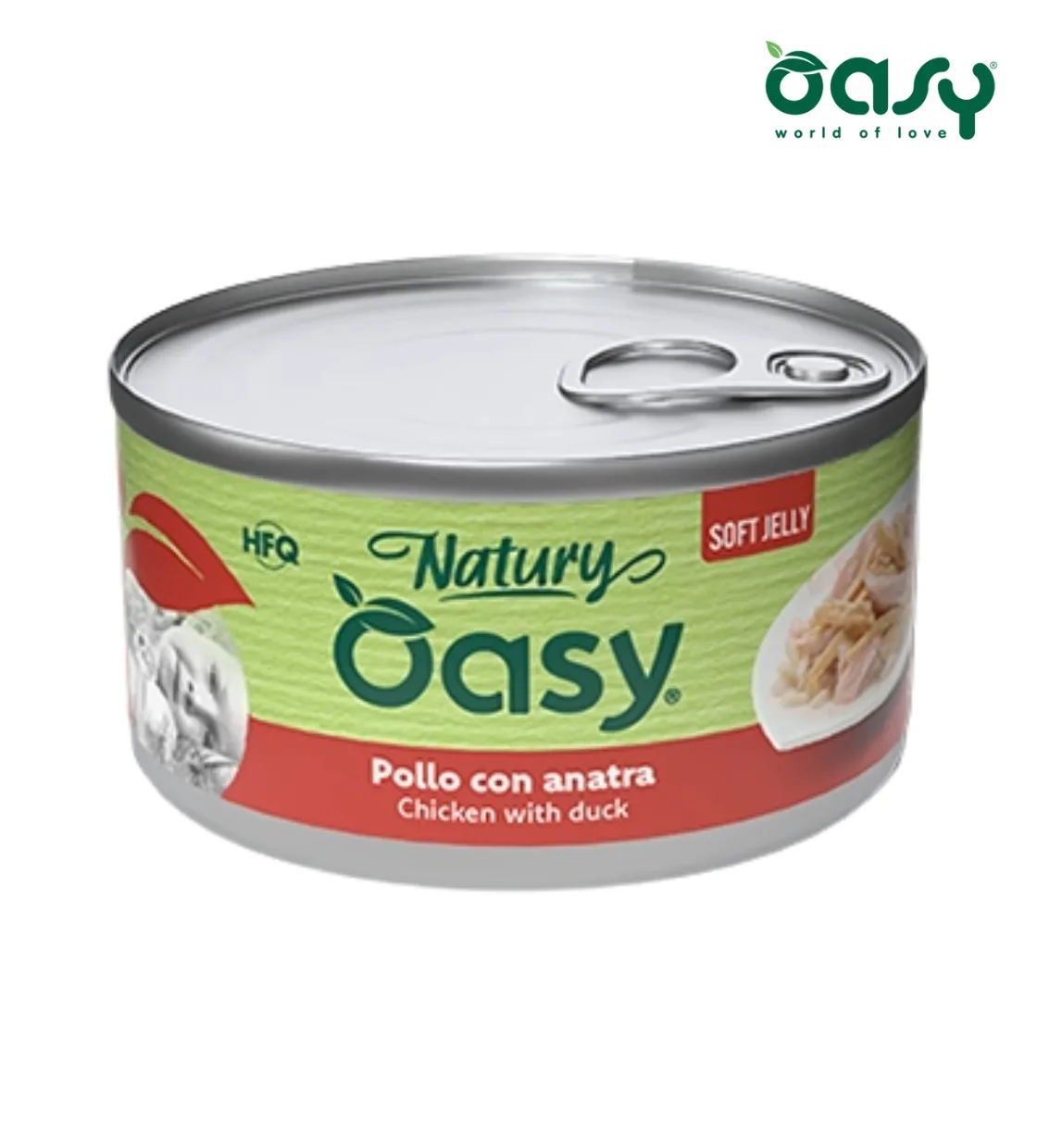 Oasy Natury Chicken with Duck Soft in Jelly Cat Wet Food 85 gm