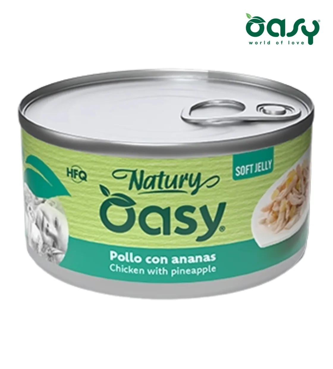 Oasy Natury Chicken with Pineapple Soft in Jelly Cat Wet Food 150 gm