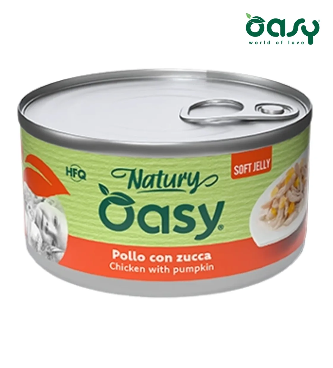 Oasy Natury Chicken with Pumpkin Soft in Jelly Cat Wet Food 150 gm