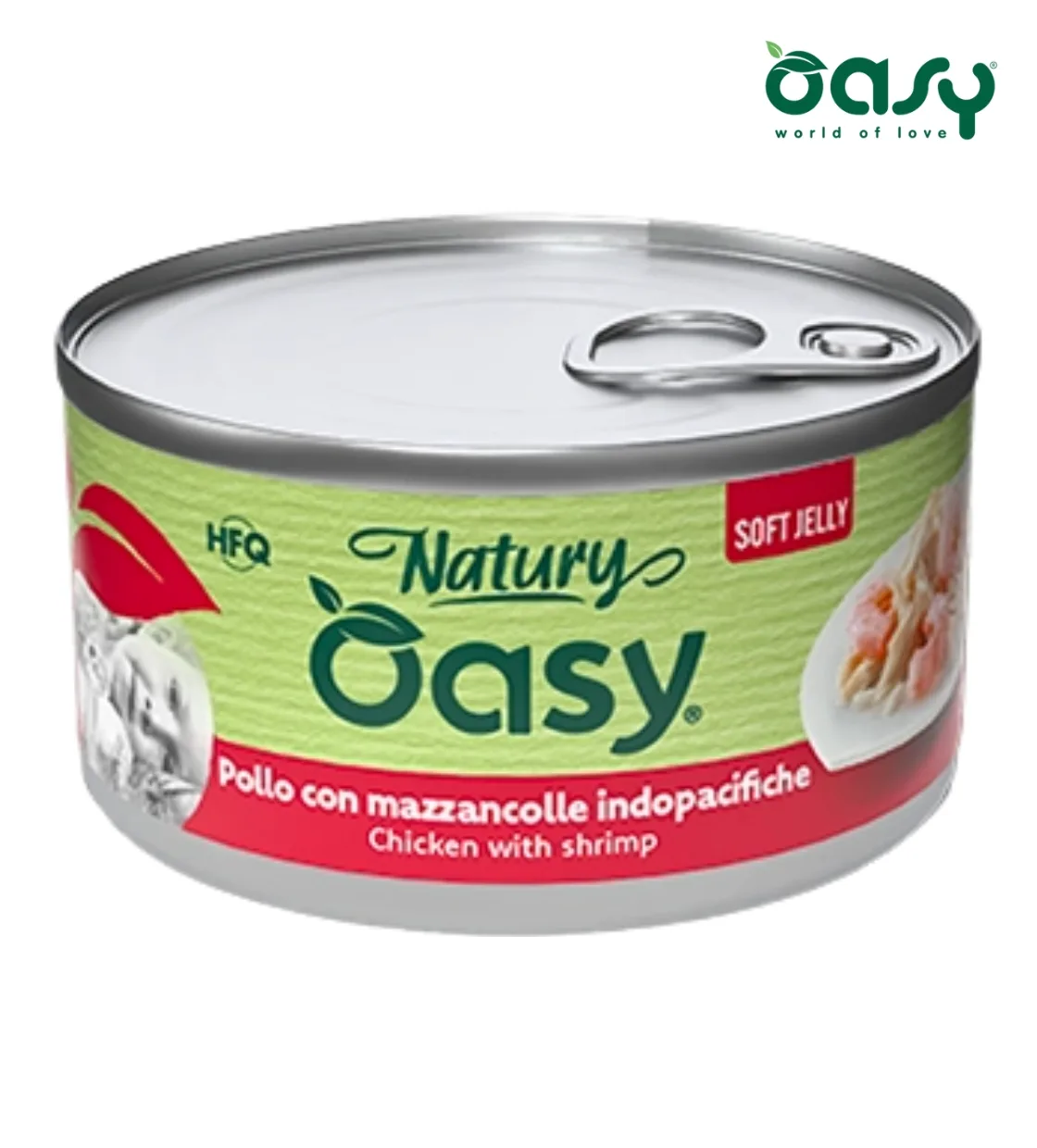 Oasy Natury Chicken with Shrimp Soft in Jelly Cat Wet Food 150 gm