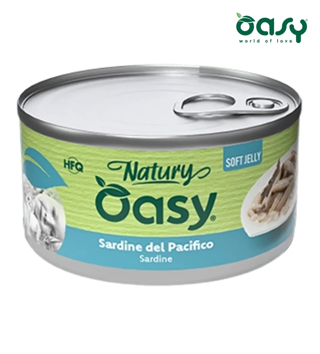Oasy Natury Sardine Soft in Jelly Cat Wet Food 150 gm