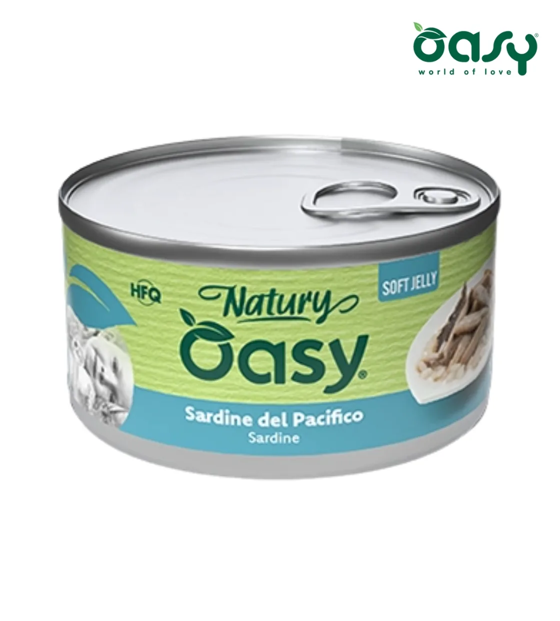 Oasy Natury Sardine Soft in Jelly Cat Wet Food 85 gm