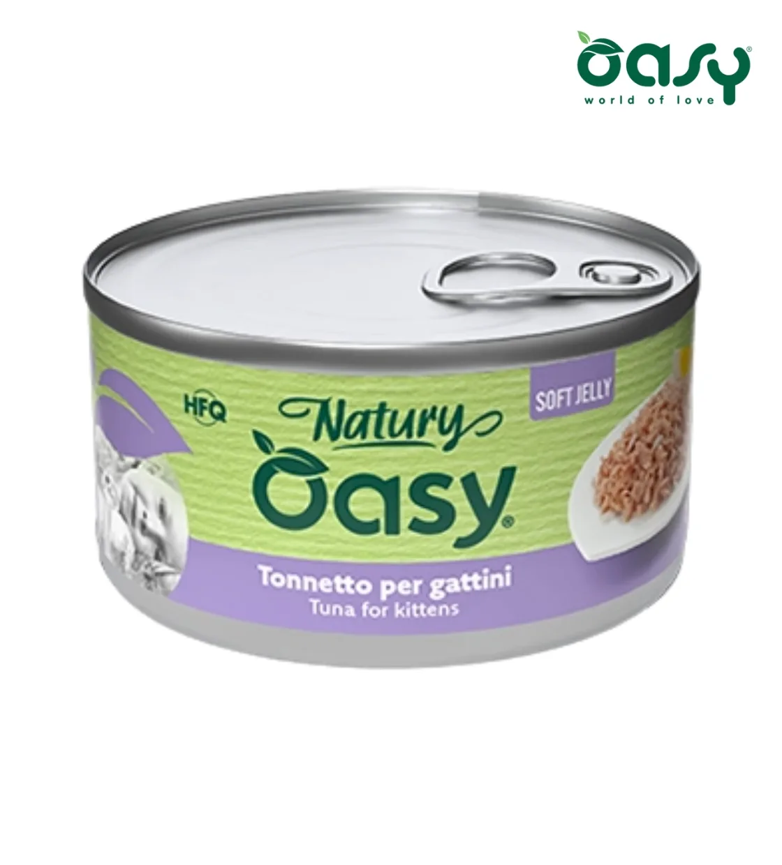 Oasy Natury Tuna Soft in Jelly Kitten Wet Food 85 gm