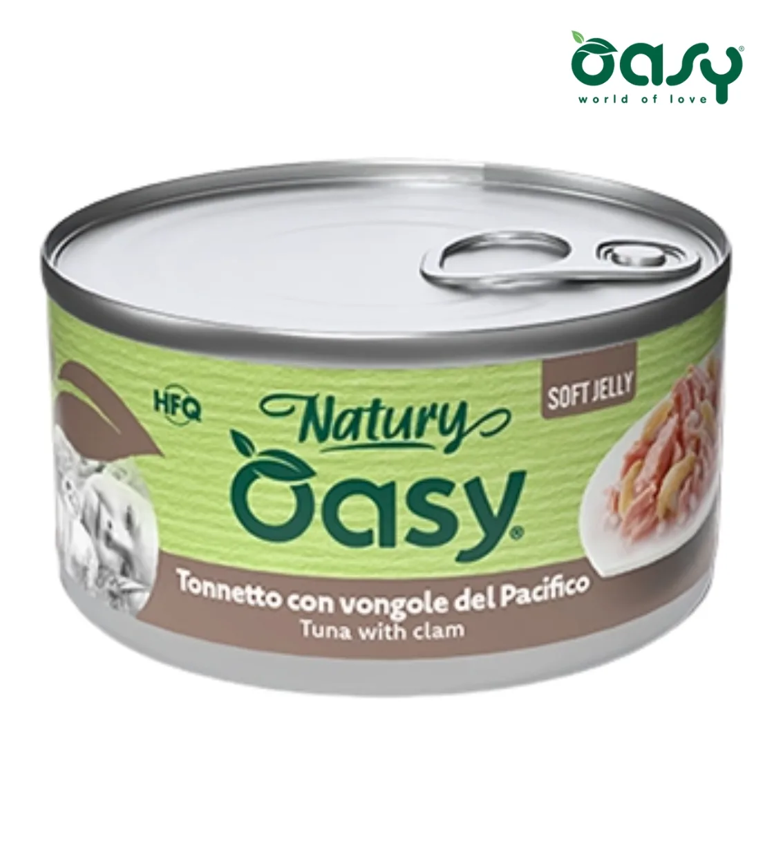 Oasy Natury Tuna with Clam Soft in Jelly Cat Wet Food 150 gm