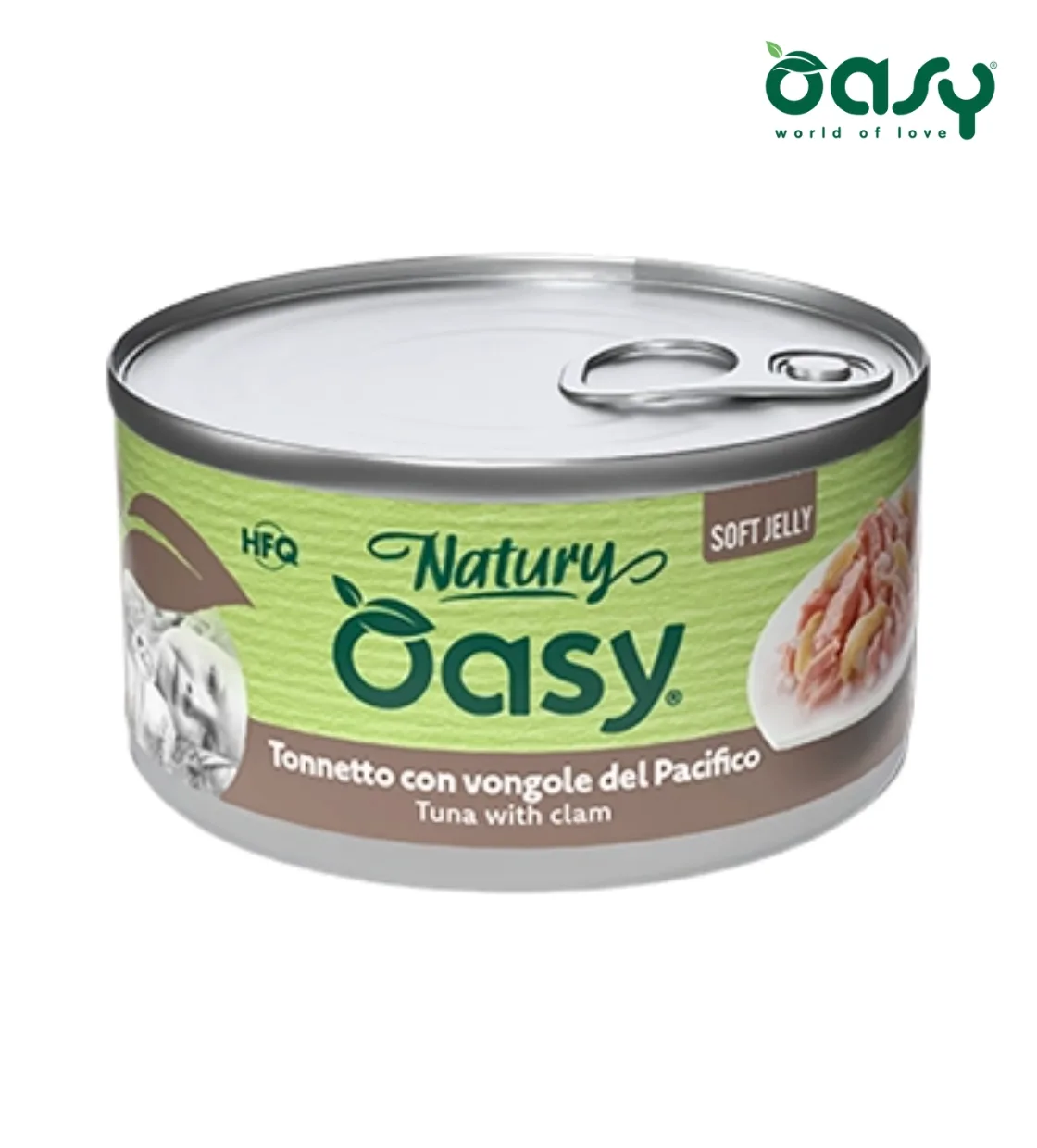 Oasy Natury Tuna with Clam Soft in Jelly Cat Wet Food 85 gm