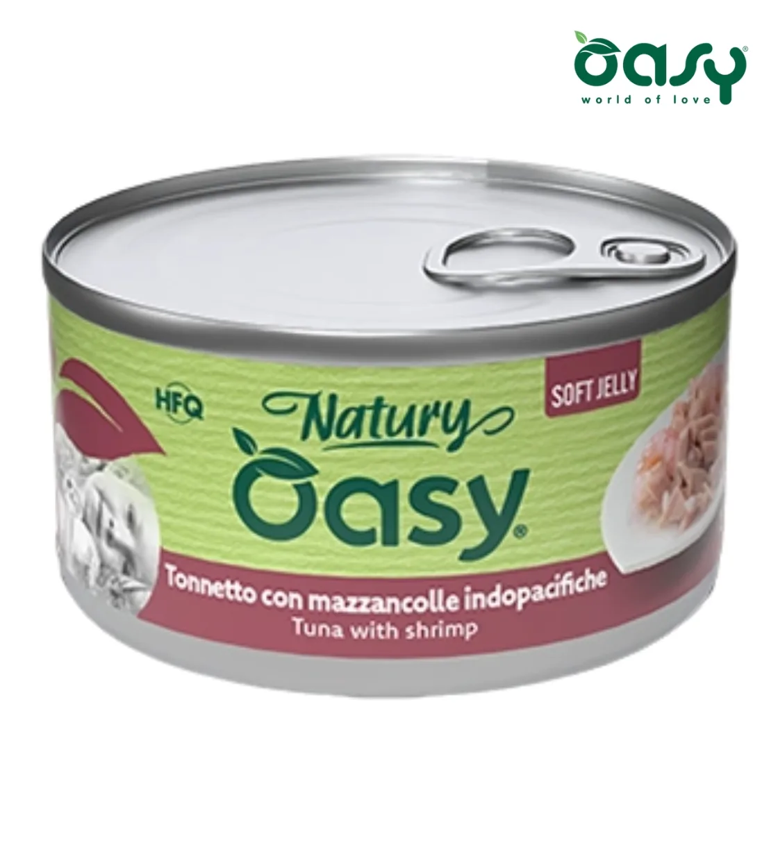 Oasy Natury Tuna with Shrimp Soft in Jelly Cat Wet Food 150 gm