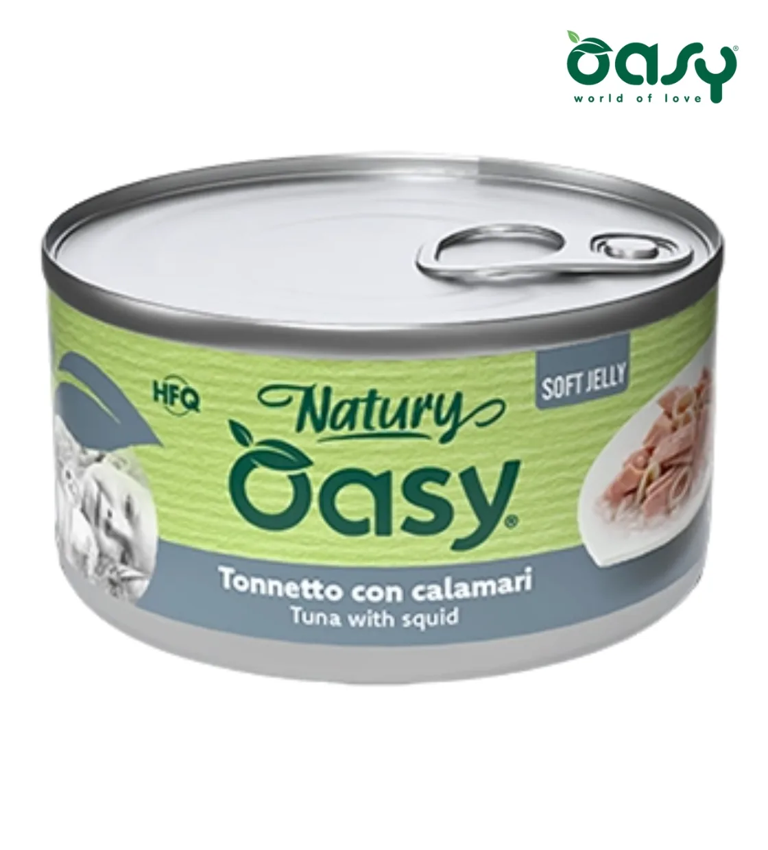 Oasy Natury Tuna with Squid Soft in Jelly Cat Wet Food 150 gm