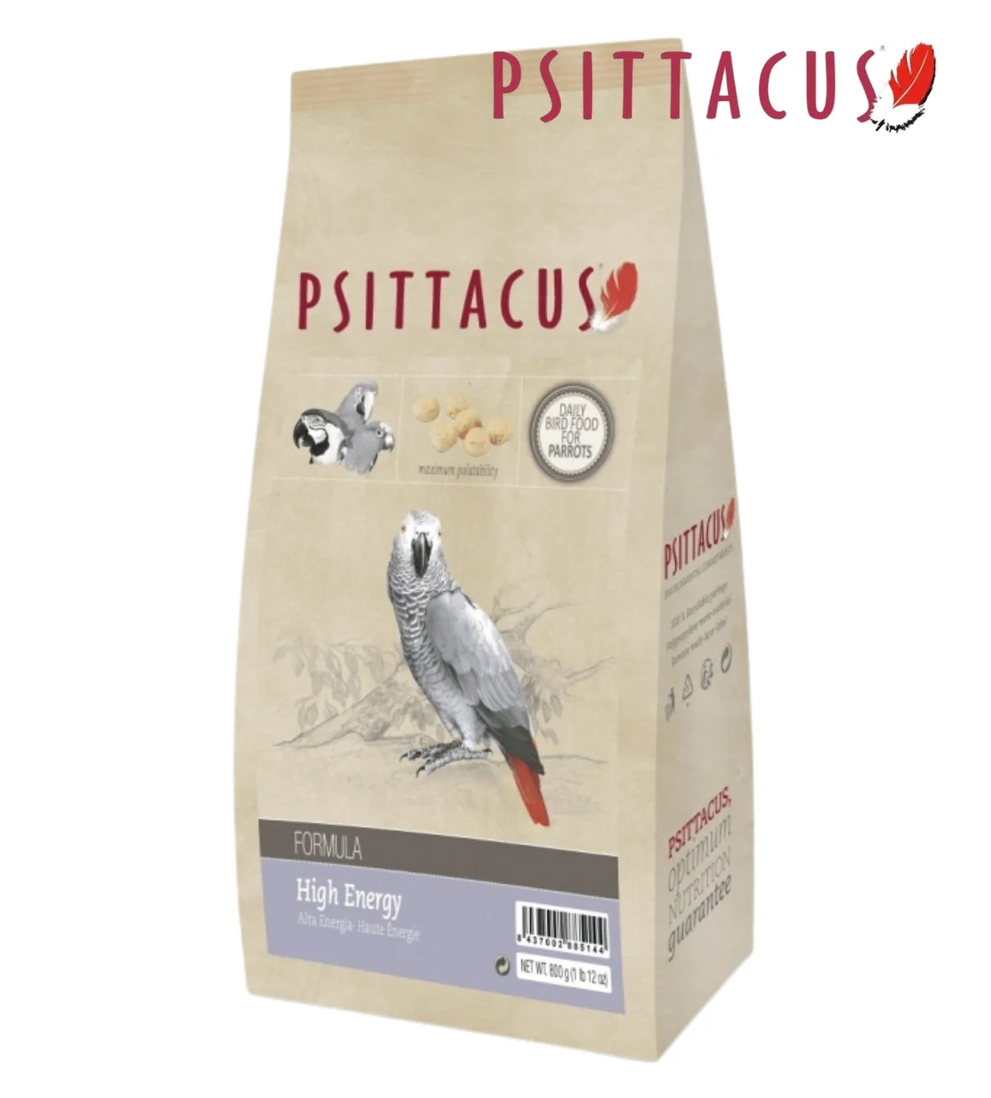 Psittacus High Energy Formula Parrot Food 800 gm
