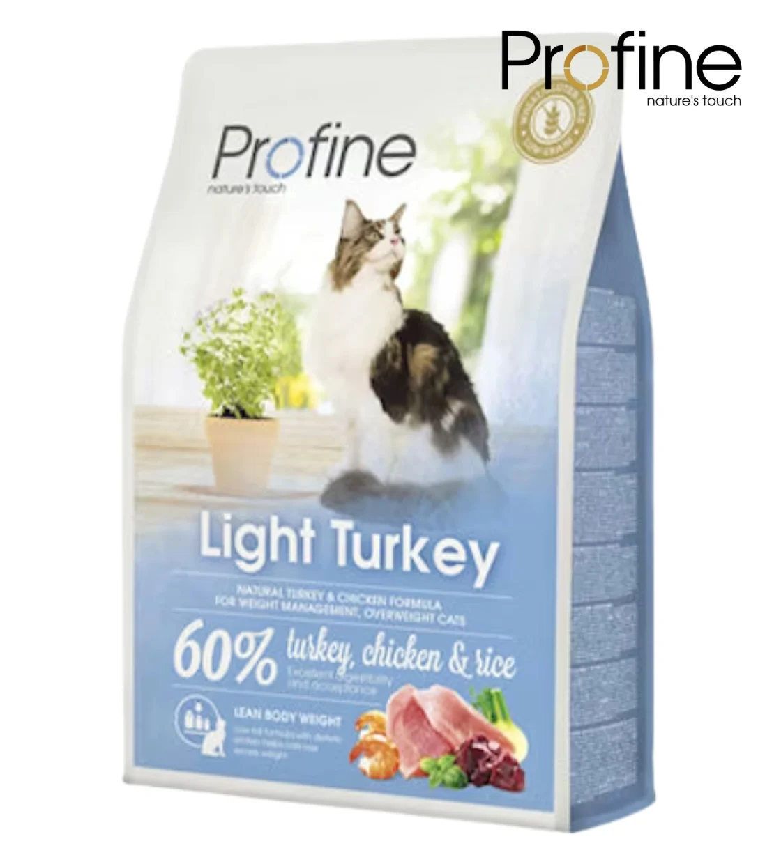 Profine Light Turkey with Chicken and Rice Cat Dry Food  2 kg