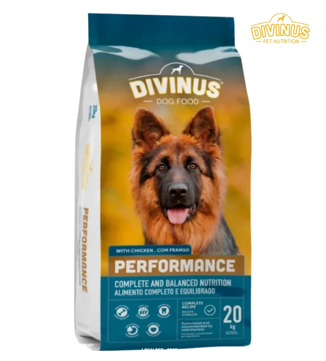 Divinus Performance Chicken Dog Dry Food 20 kg