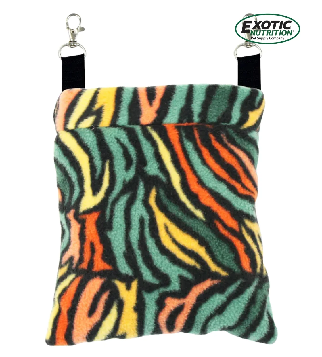 Exotic Nutrition Deluxe Nest Pouch Rainbow Zebra W 7" x H 8"