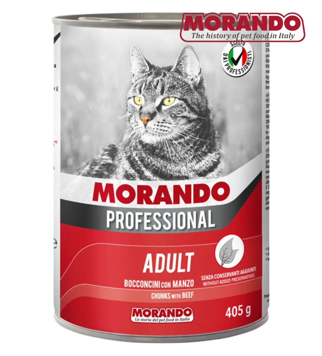 Morando Professional Beef Chunks Cat Wet Food 405 gm