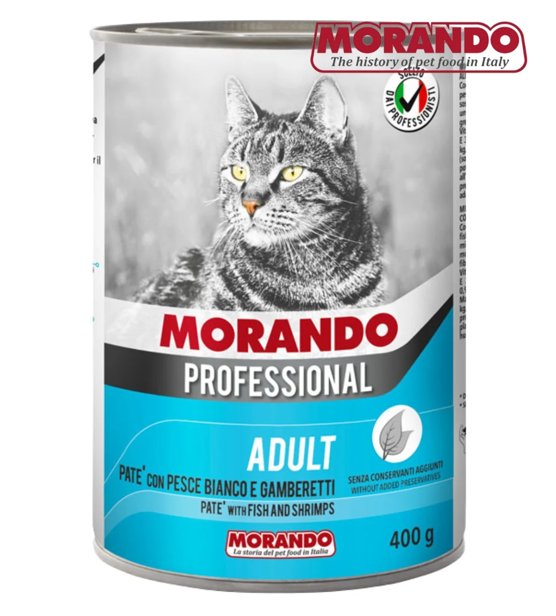 Morando Professional Fish and Shrimps Pate Cat Wet Food 400 gm