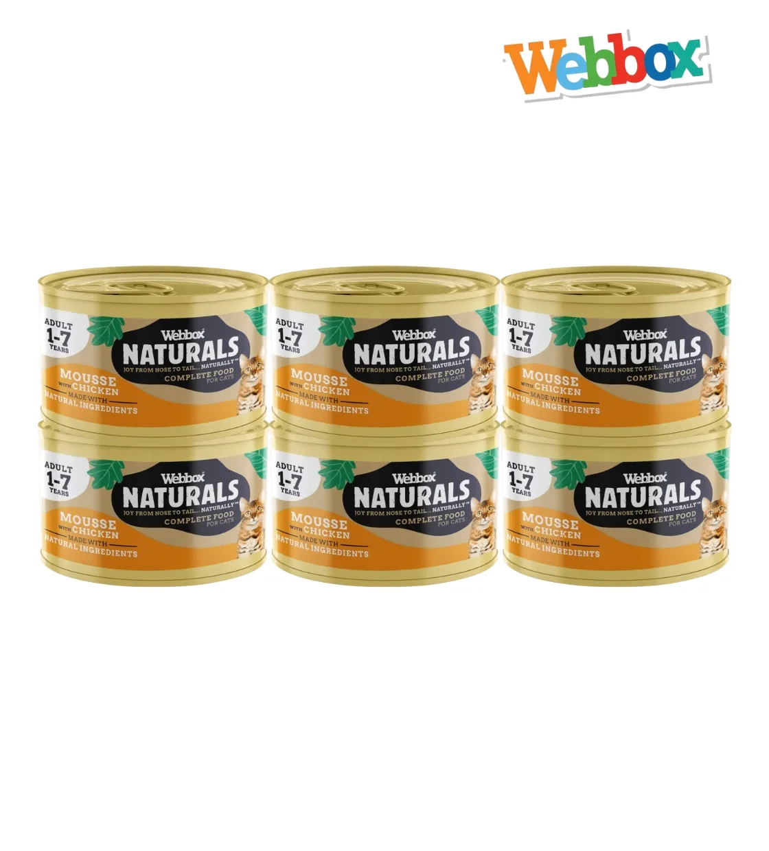 Webbox Natural Mousse with Chicken Cat Wet Food 85 gm x 6 pcs