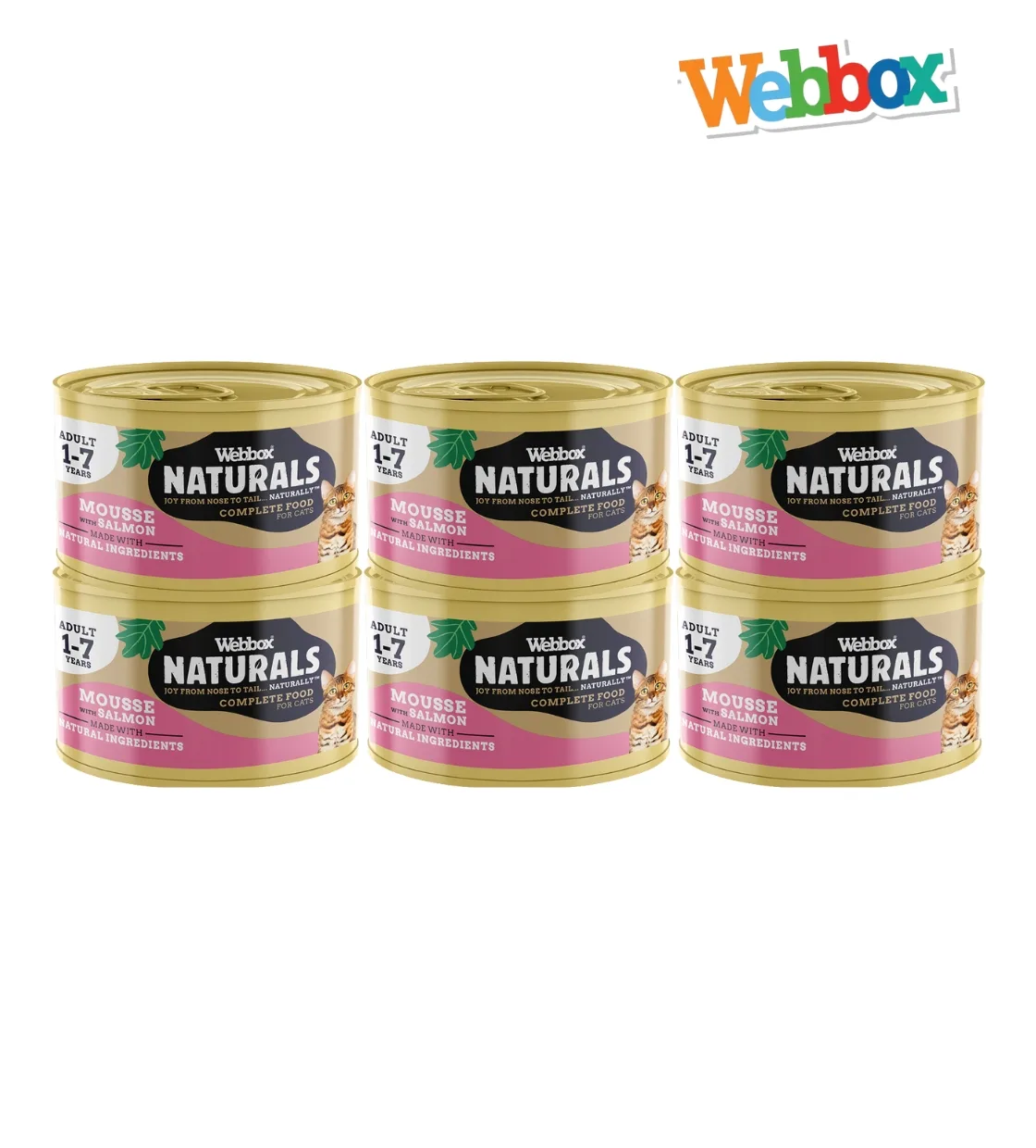 Webbox Natural Mousse with Salmon Cat Wet Food 85 gm x 6 pcs