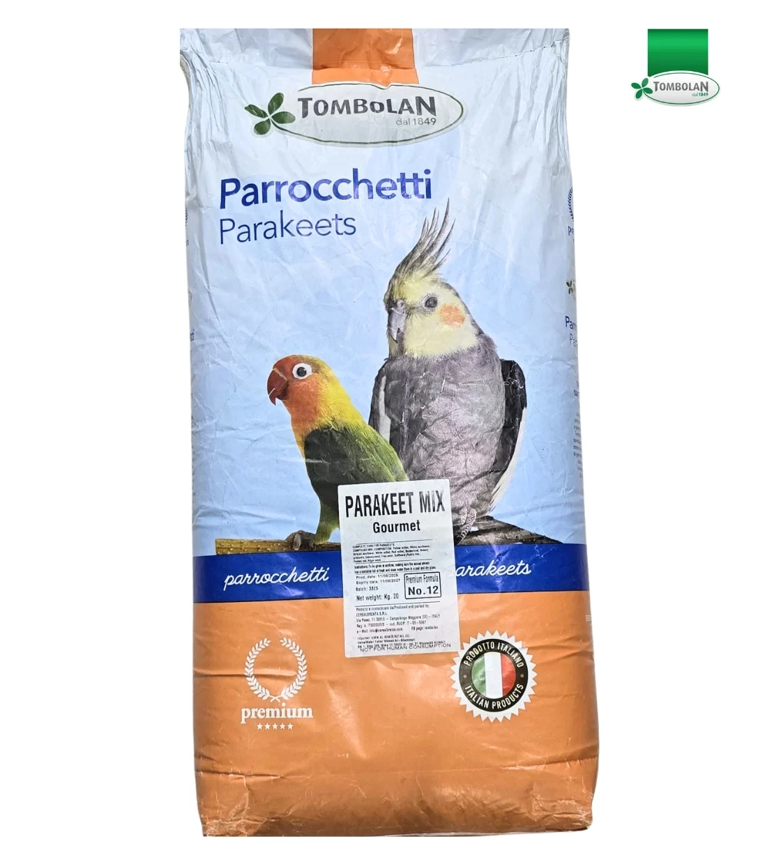Tombolan Parakeet Mix Bird Food 20 kg