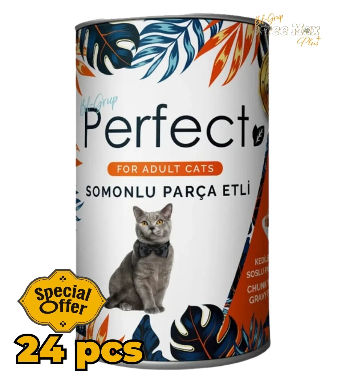 Salmon Chunks in Gravy Cat Wet Food 400 gm x 24 pcs