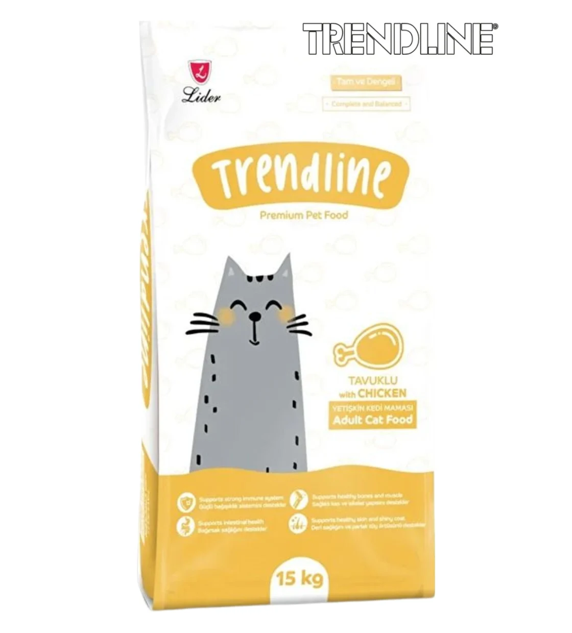 Trendline Chicken Cat Dry Food 15 kg