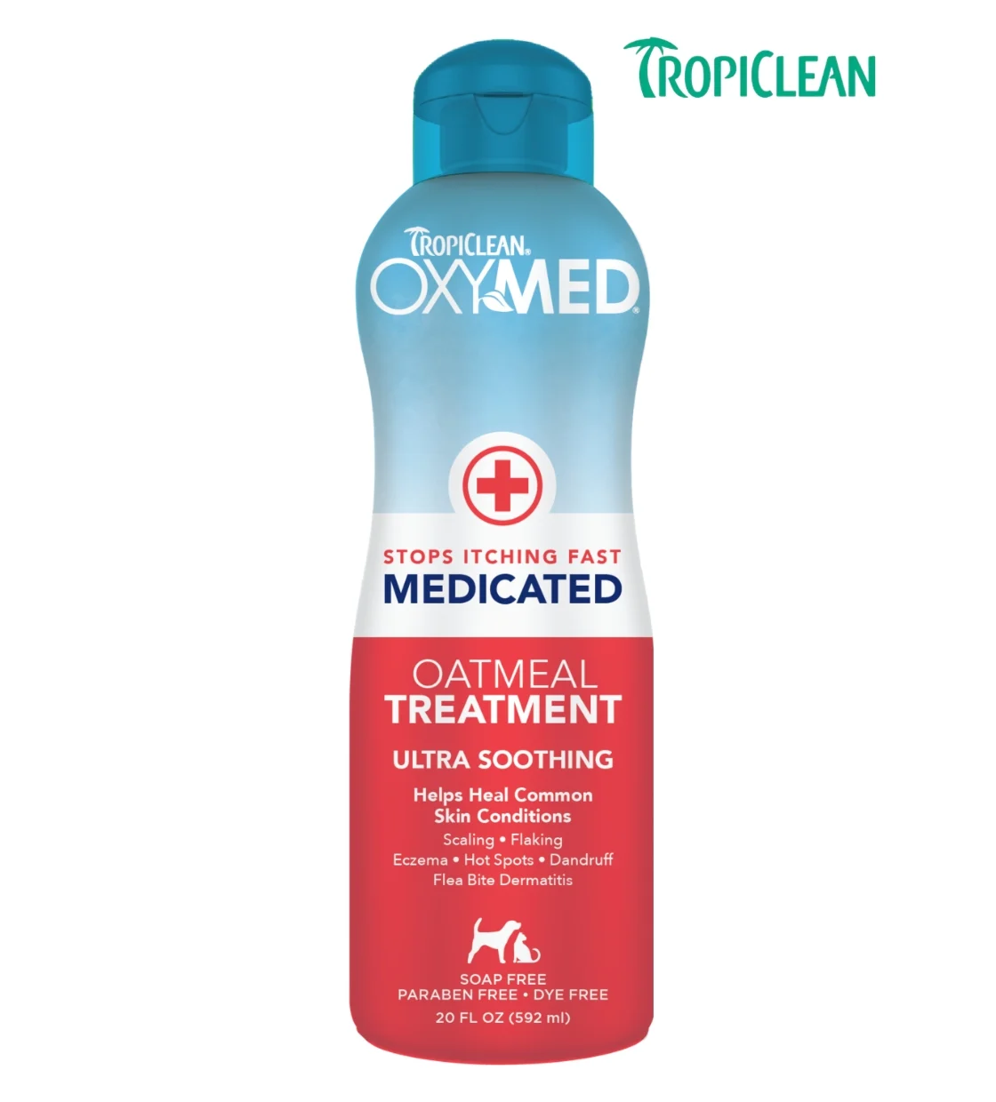 TropiClean OxyMed Medicated Anti-Itch Cat and Dogs Shampoo 592 ml