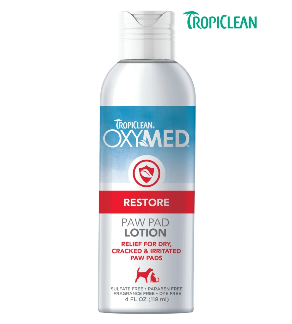 TropiClean OxyMed Paw Pad Lotion Cats and Dogs 118 ml