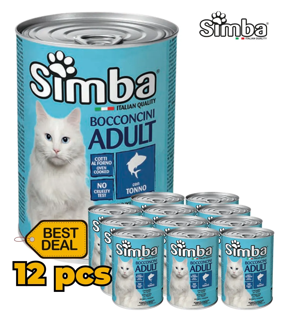 Simba Tuna Chunks Cat Wet Food 415 gm x 12pcs