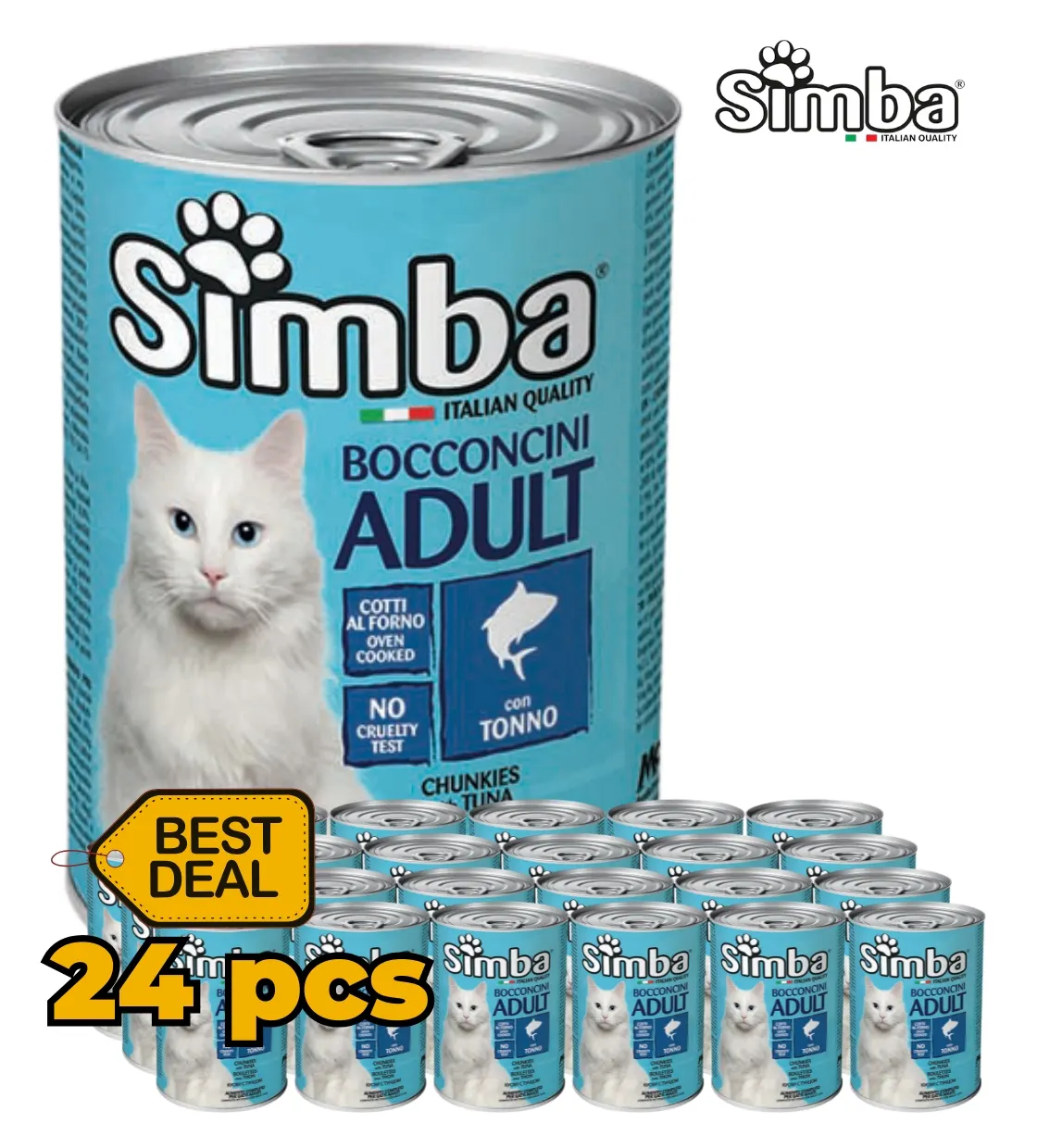 Simba Tuna Chunks Cat Wet Food 415 gm x 24pcs