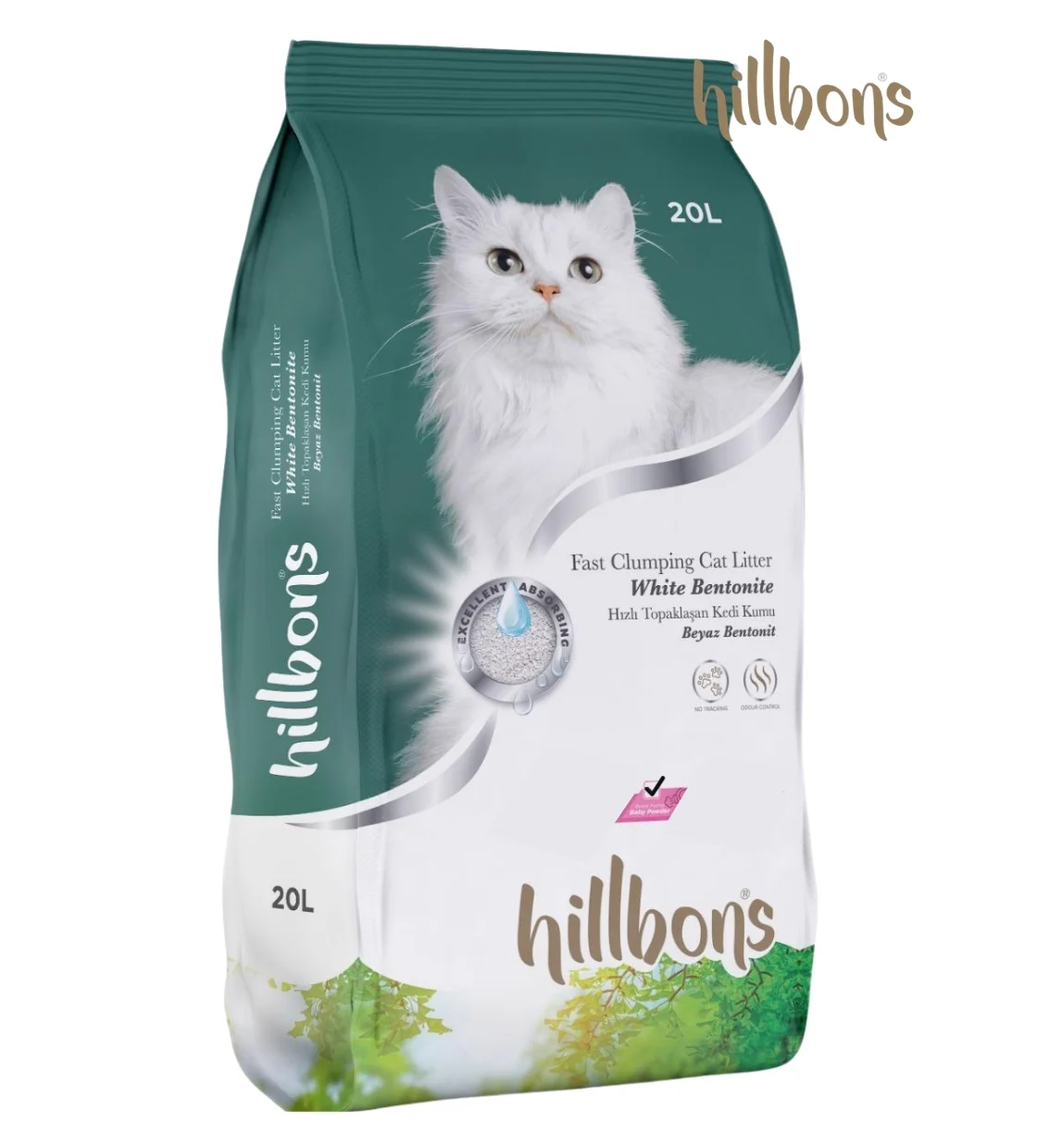 Hillbons Baby Powder Clumping Cat Litter 20L