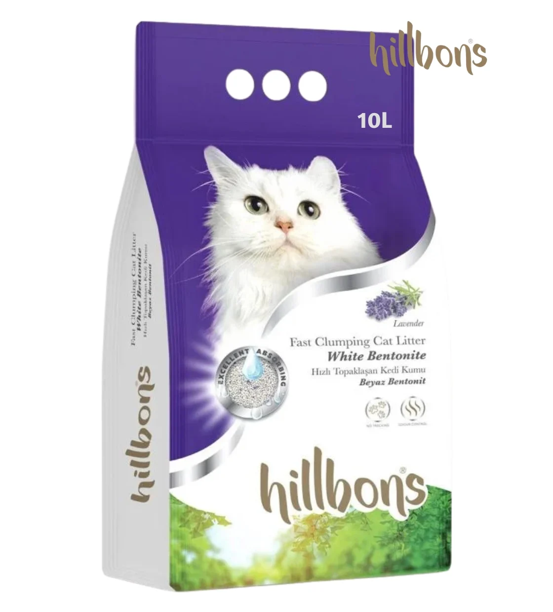 Hillbons Lavender Clumping Cat Litter 10L