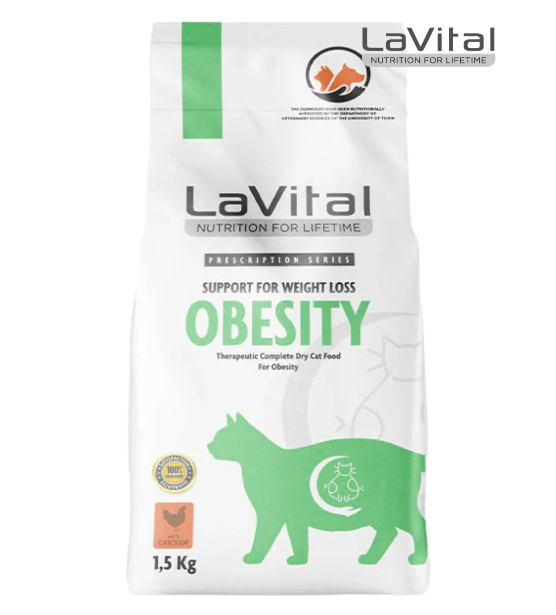 LaVital Obesity Cat Dry Food 1.5kg