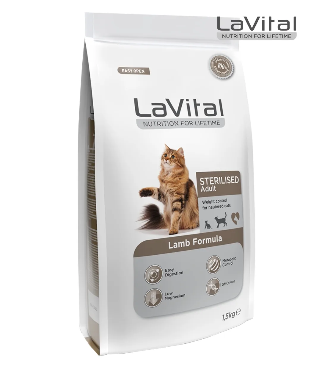 Lavital Lamb Sterilised Cat Dry Food 1.5kg